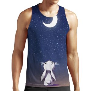 Moon Bunny All-over-print Unisex Tank Top