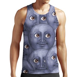 Moon Emoji All-over-print Unisex Tank Top