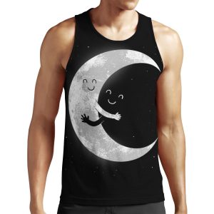 Moon Hug All-over-print Unisex Tank Top