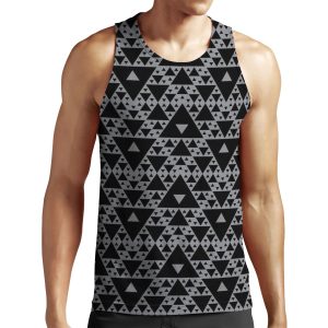 Motion Tracking Triangle Pattern All-over-print Unisex Tank Top