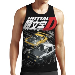 Mountain Drift Racing Initial D Tandems Ae86 Vs Fd Rx 7 All-over-print Unisex Tank Top