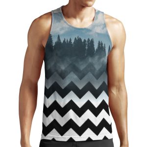 Mountains Chevron All-over-print Unisex Tank Top