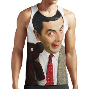 Mr Bean And Teddy All-over-print Unisex Tank Top