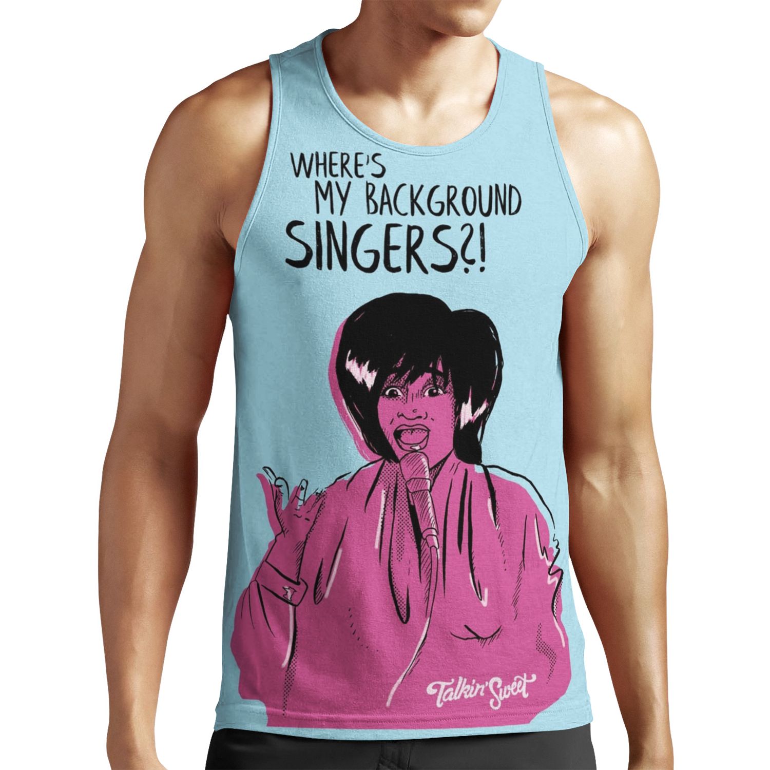 Ms Patti Where S My Background Singers All-over-print Unisex Tank Top