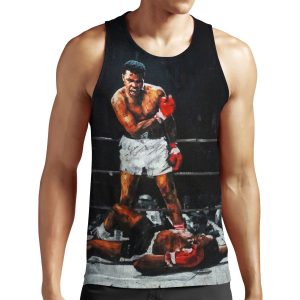 Muhammad Ali Knocks Out Sonny Liston All-over-print Unisex Tank Top