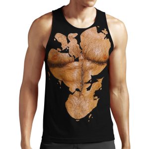 Muscleman With Torn Shirt Hairychest2 All-over-print Unisex Tank Top