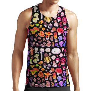 Mushroom All-over-print Unisex Tank Top