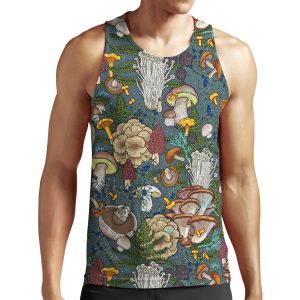 Mushroom Forest All-over-print Unisex Tank Top
