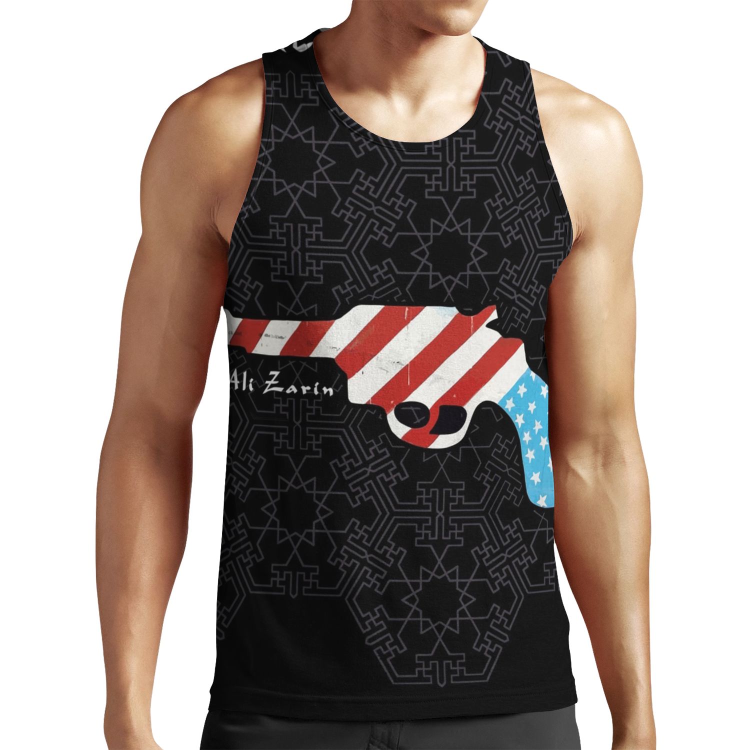 Muslimgauze Ali Zarim All-over-print Unisex Tank Top