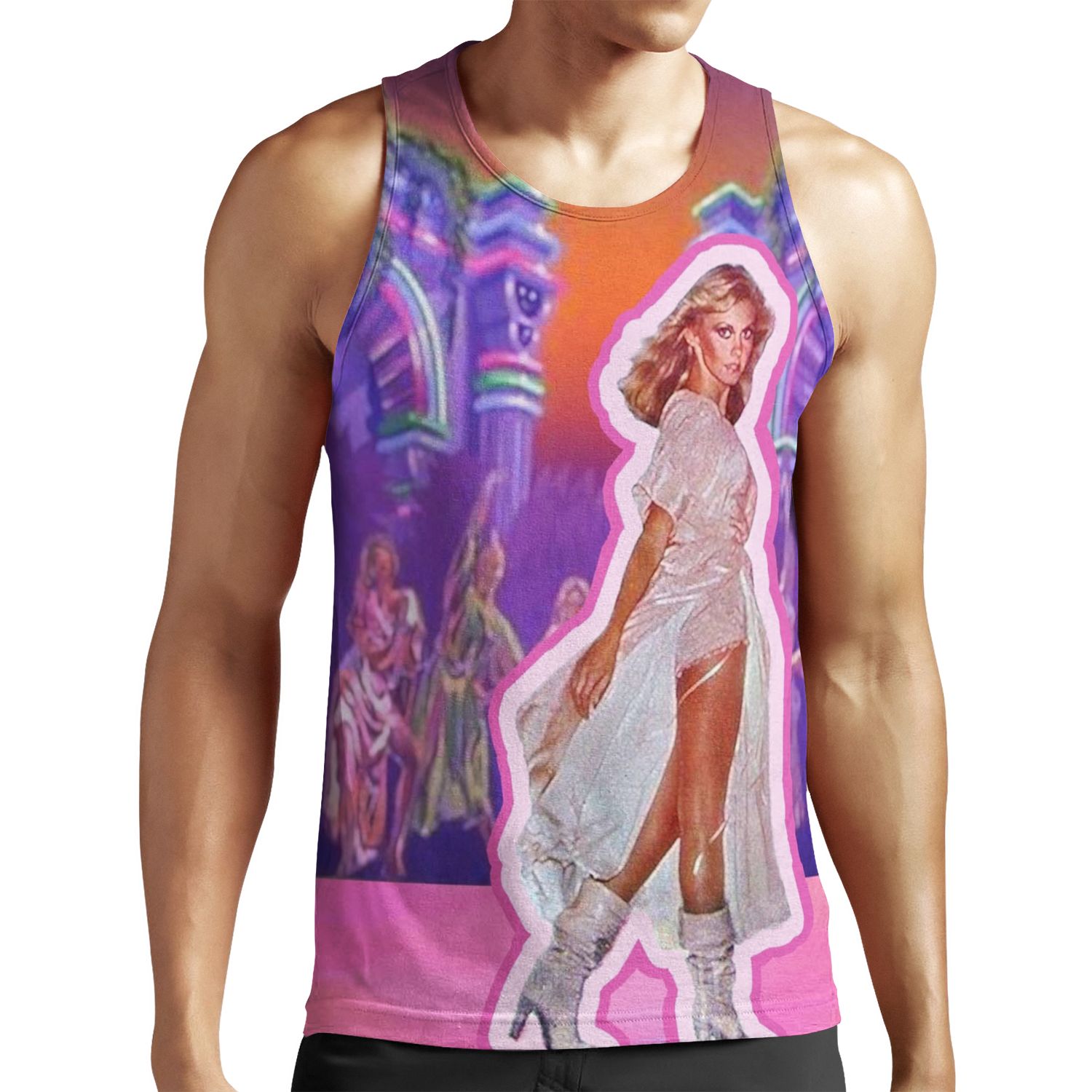 My Childhood Dream Of Being A Xanadu Roller Skating Muse All-over-print Unisex Tank Top