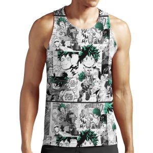 My Hero Academia Deku Manga Collage All-over-print Unisex Tank Top