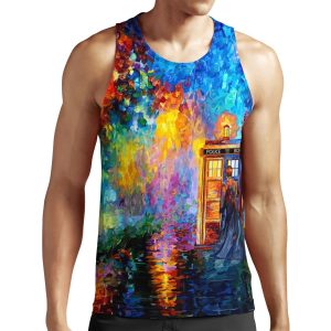 Mysterious Man At Beautiful Rainbow Place All-over-print Unisex Tank Top