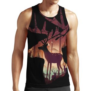 Mystical Deer All-over-print Unisex Tank Top