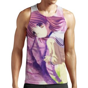 Nagisa Winter Uniform Colour Clannad All-over-print Unisex Tank Top
