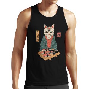 Neko Sushi Bar All-over-print Unisex Tank Top