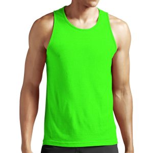 Neon Green Color All-over-print Unisex Tank Top