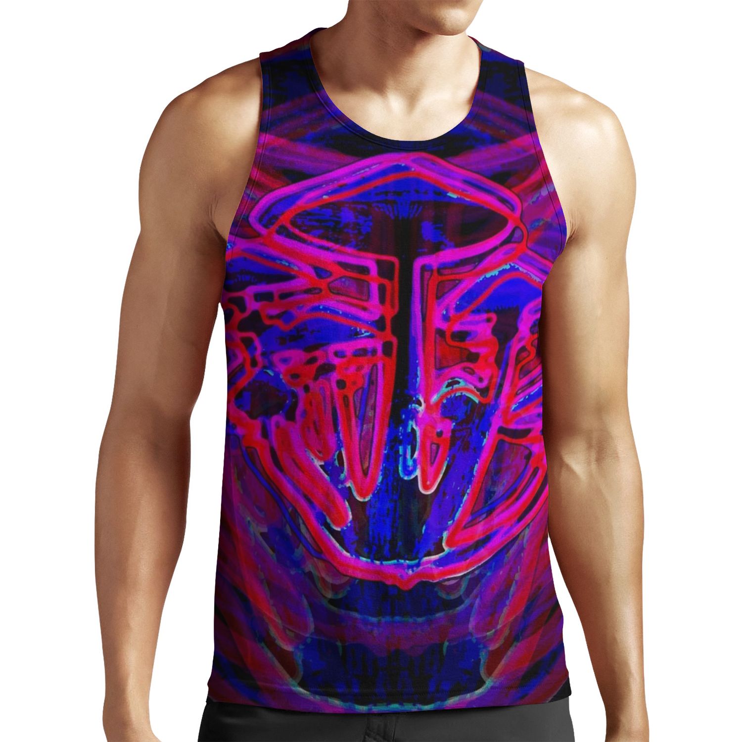Neon Shrooms All-over-print Unisex Tank Top