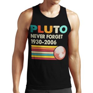 Never Forget Pluto Retro Style Funny Space Science All-over-print Unisex Tank Top
