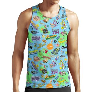 Nicktoons Hawaiian Print A Palooza All-over-print Unisex Tank Top