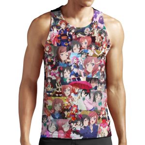 Nico And Maki Are Best Girls All-over-print Unisex Tank Top