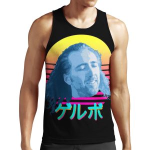 Nicolas Cage %E3%82%B2%E3%83%Ab%E3%83%9C All-over-print Unisex Tank Top