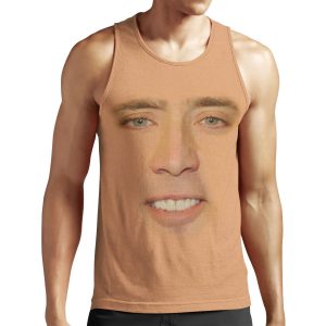 Nicolas Cage Full Face All-over-print Unisex Tank Top
