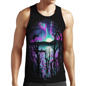Night With Aurora All-over-print Unisex Tank Top
