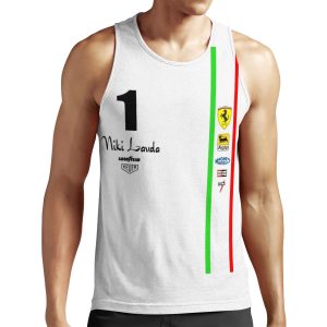 Niki Lauda Ferarri F1 1976 1975 All-over-print Unisex Tank Top