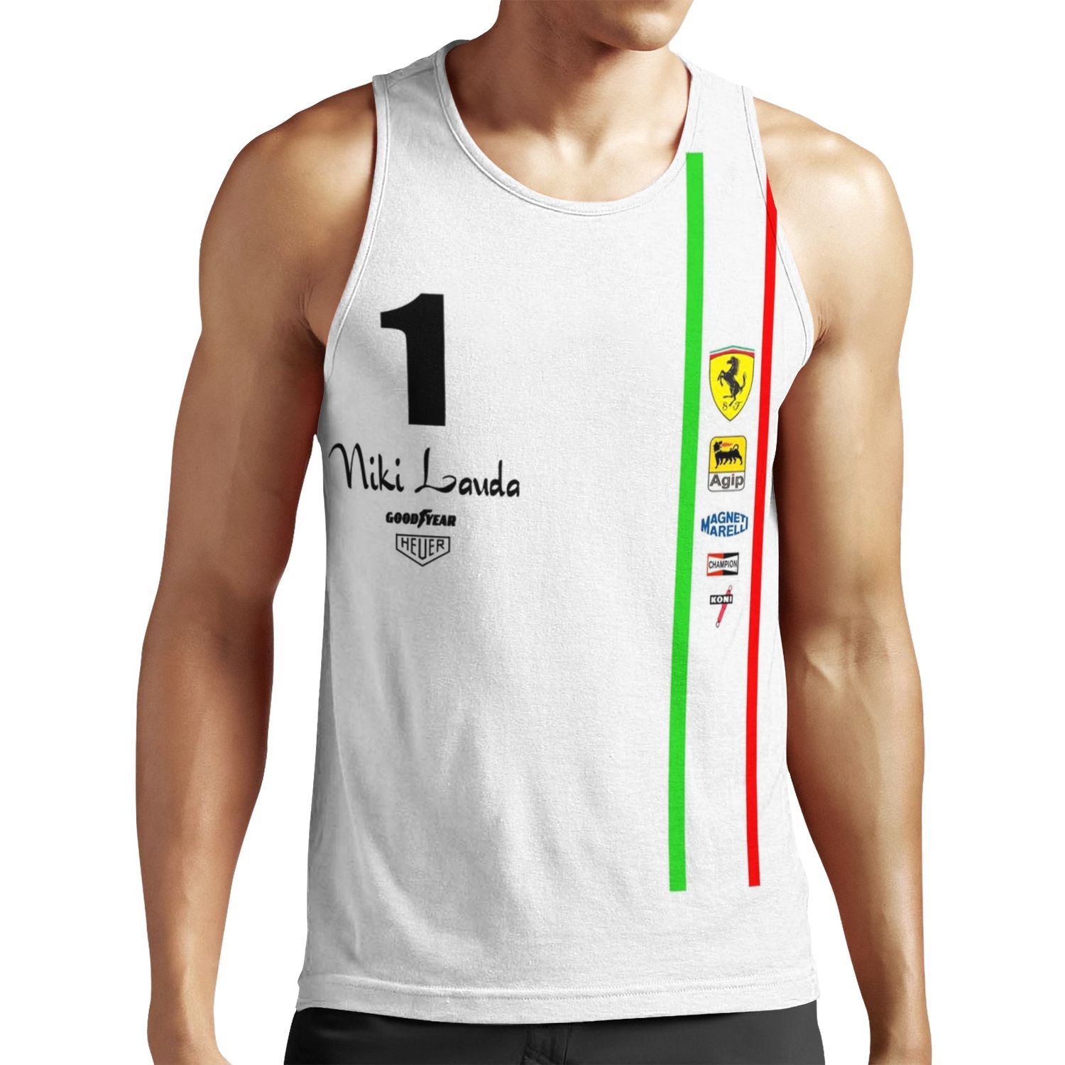 Niki Lauda Ferarri F1 1976 1975 All-over-print Unisex Tank Top