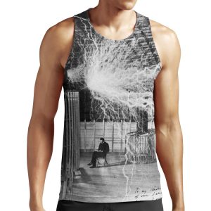 Nikola Testa Lightning All-over-print Unisex Tank Top