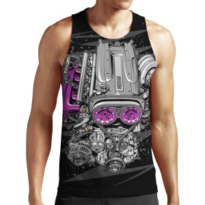 Nissan Rb26 Engine All-over-print Unisex Tank Top