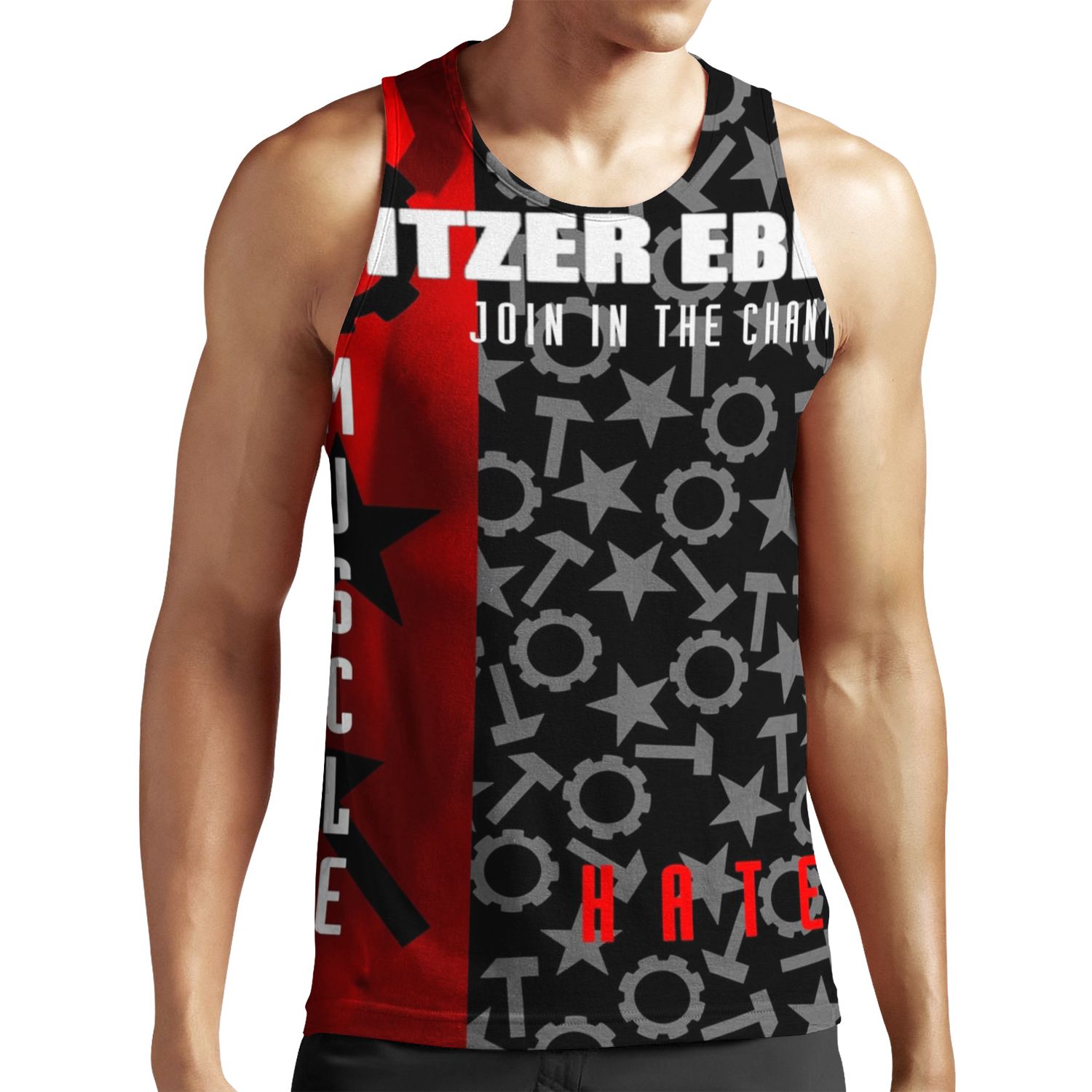 Nitzer Ebb Join In The Chant Muscle And Hate All-over-print Unisex Tank Top