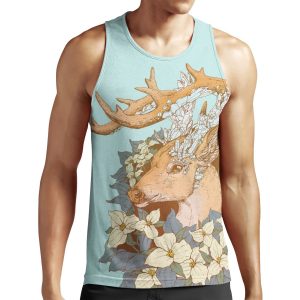 Non Typical Blue Quartz Buck All-over-print Unisex Tank Top