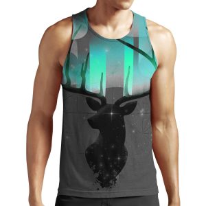 Northern Lights All-over-print Unisex Tank Top