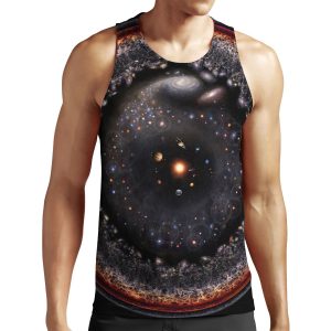 Observable Universe Logarithmic Illustration 2018 Version All-over-print Unisex Tank Top