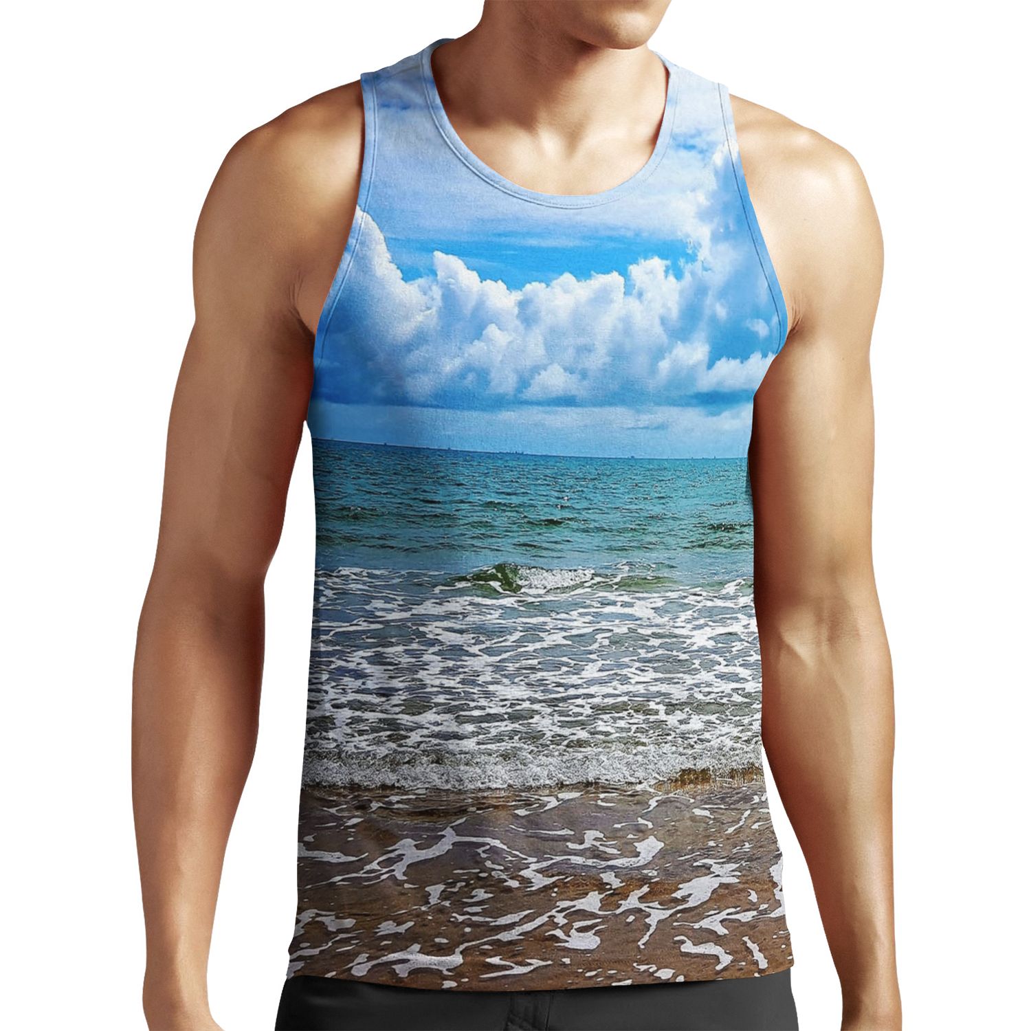 Ocean View At Tannum Sands All-over-print Unisex Tank Top