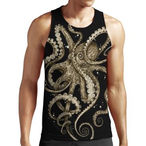 Octopsychedelia Sepia All-over-print Unisex Tank Top