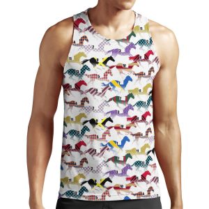 Off To The Horse Races Jockey Silks Pattern All-over-print Unisex Tank Top