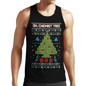 Oh Chemist Tree Ugly Christmas Sweatshirt All-over-print Unisex Tank Top