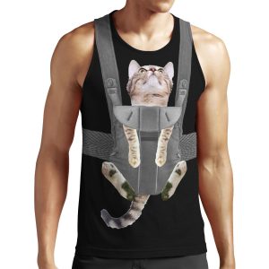 Oliver The Cat In Baby Carrier All-over-print Unisex Tank Top