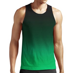 Ombre Green All-over-print Unisex Tank Top