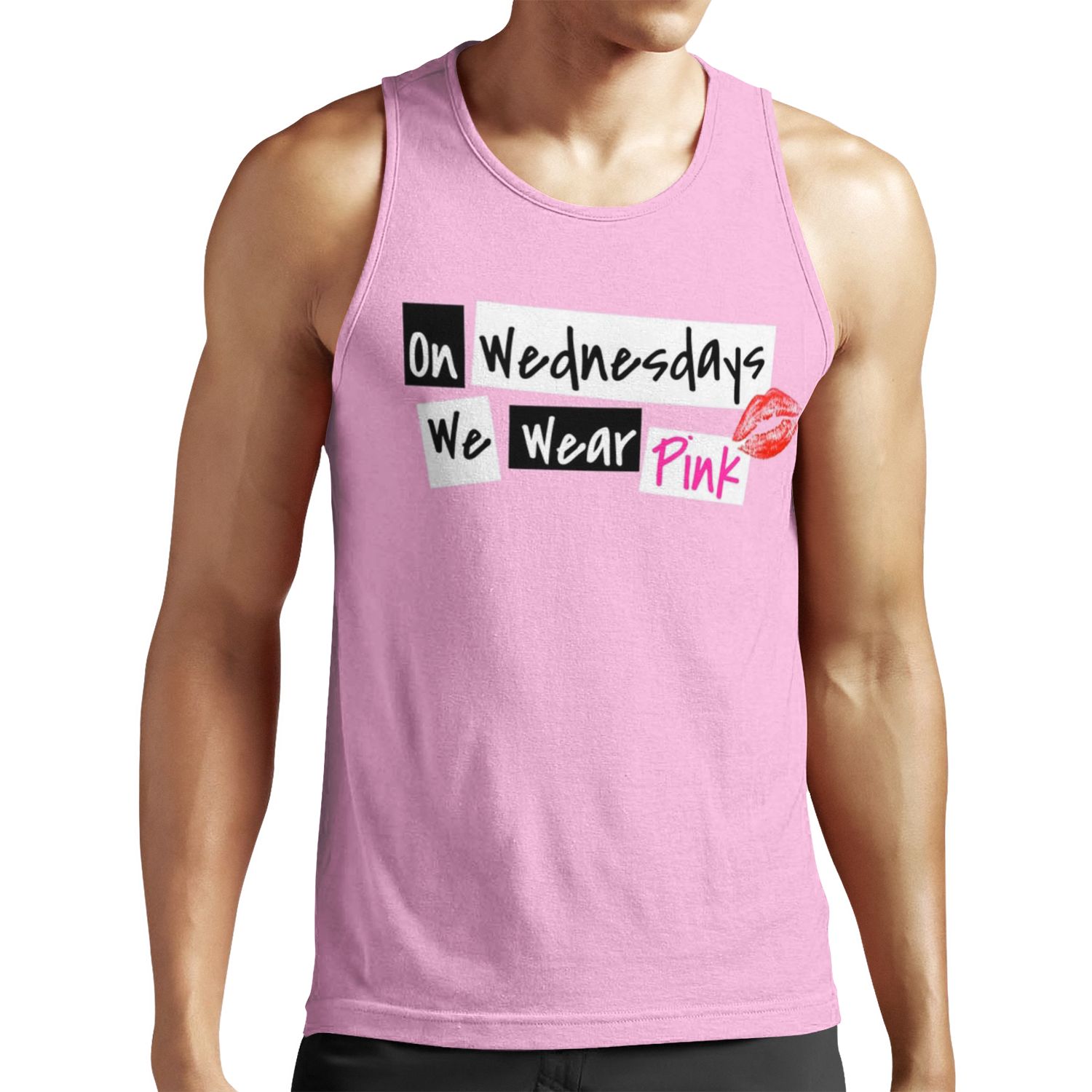 On Wednesdays We Wear Pink All-over-print Unisex Tank Top