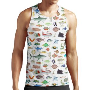 One Hundred Fish All-over-print Unisex Tank Top