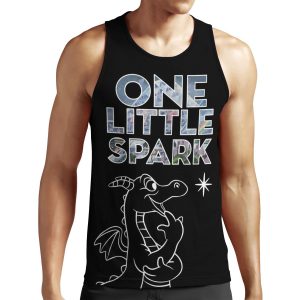 One Little Spark Blk All-over-print Unisex Tank Top