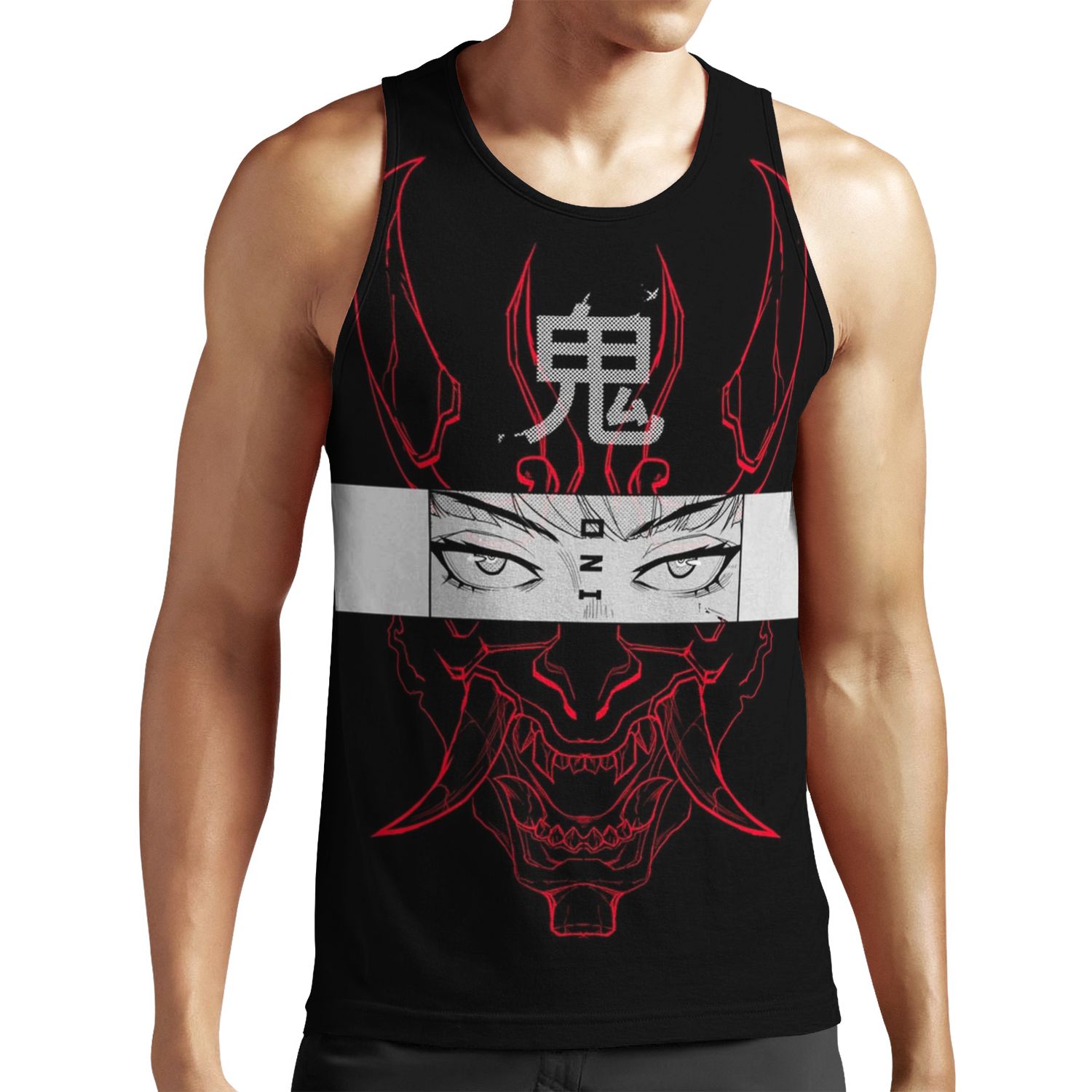 Oni Red All-over-print Unisex Tank Top