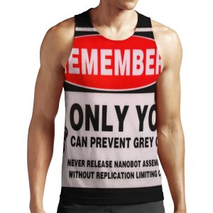 Only You Can Prevent Grey Goo All-over-print Unisex Tank Top