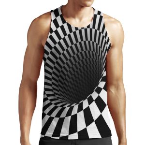 Optic Black Hole All-over-print Unisex Tank Top
