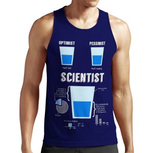 Optimist Pessimist Scientist All-over-print Unisex Tank Top