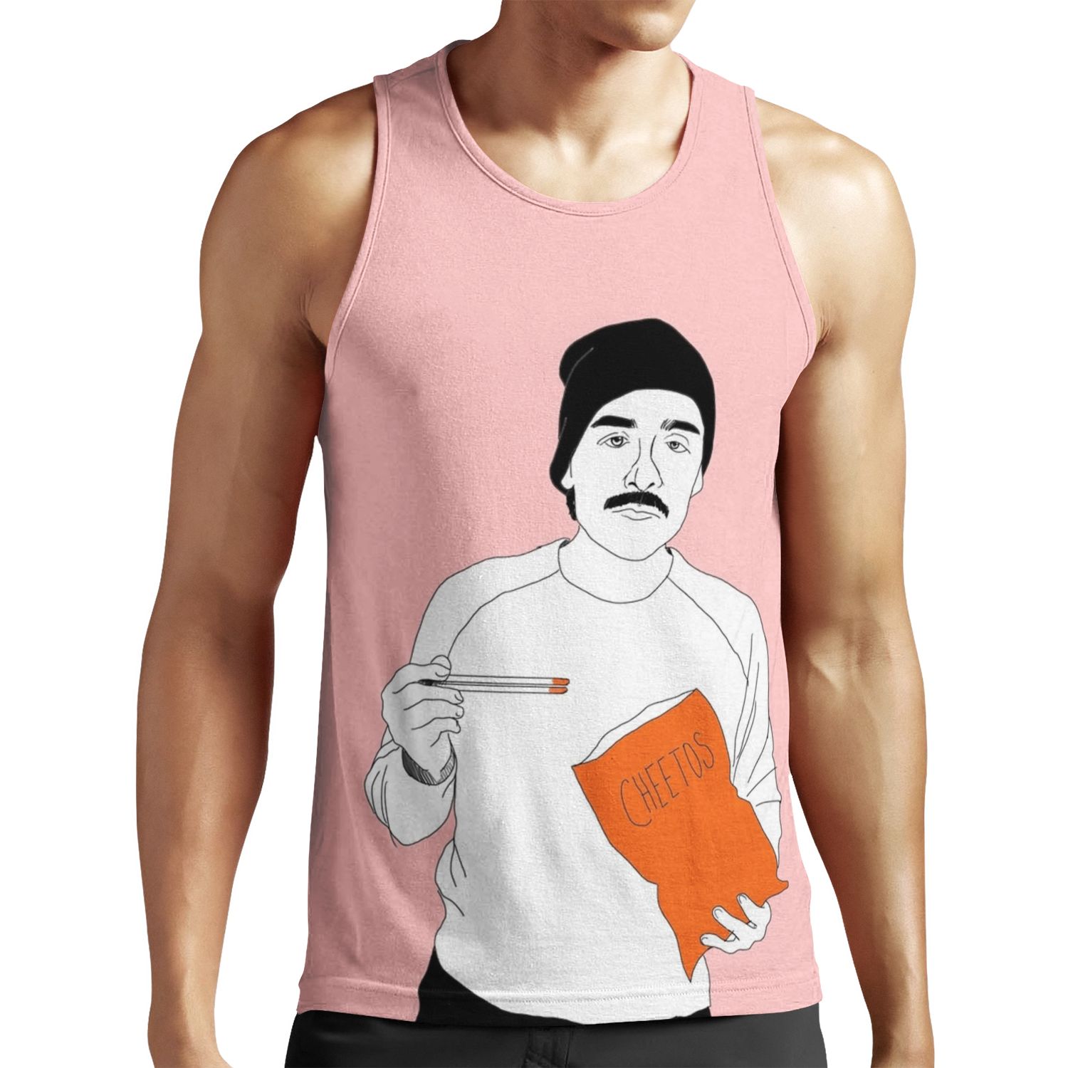 Oscar Isaac Eating Cheetos With Chopsticks All-over-print Unisex Tank Top