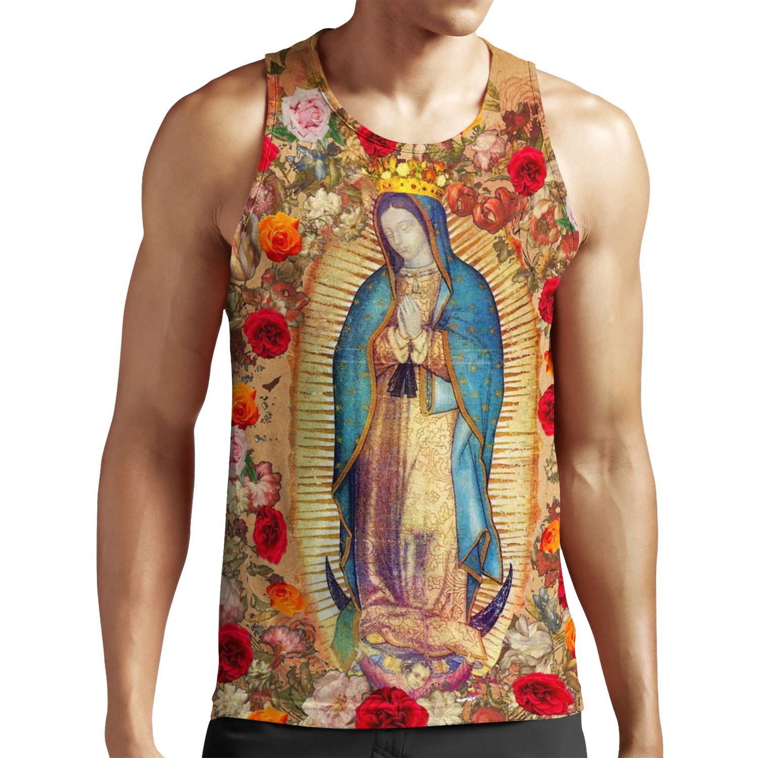 Our Lady Of Guadalupe Virgin Mary Catholic Mexico Poster All-over-print Unisex Tank Top
